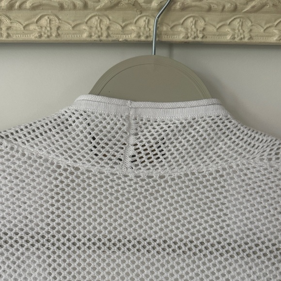 LIV BY HABITAT | Mesh Stitch White Duster Cardigan - Picture 10 of 13